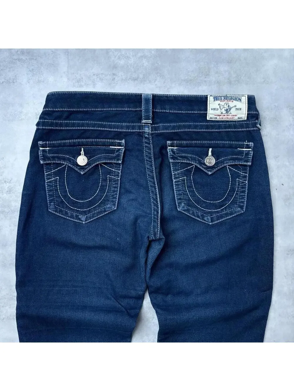 Y2K True Religion 00s Vintage Denim Slim Straight Jeans